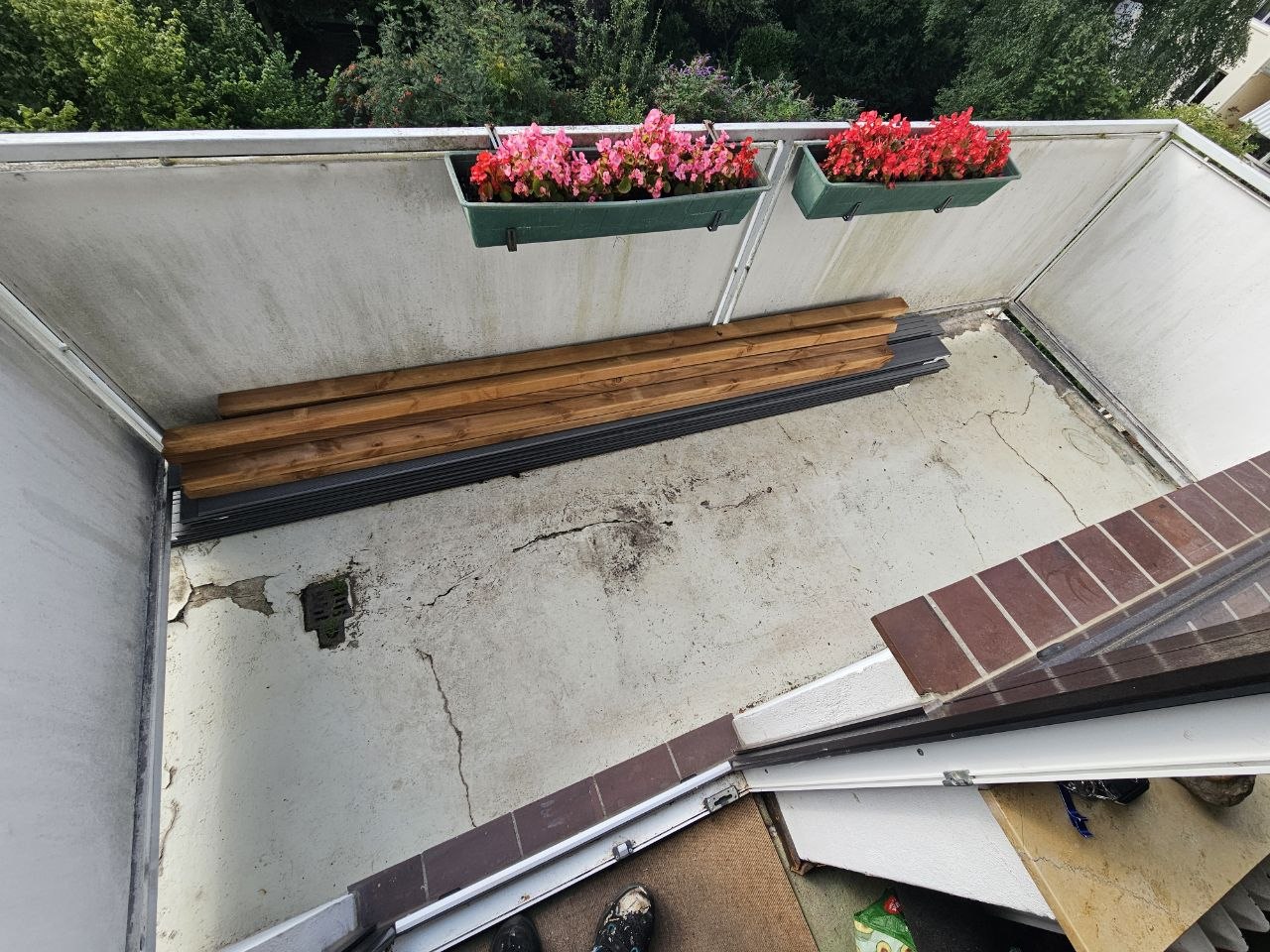 Balkon vor der Erneuerung